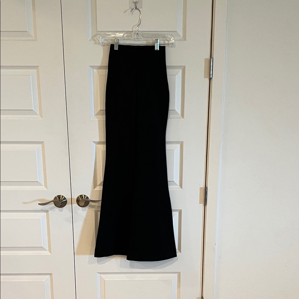 Black Express Body Contour High Rise Flare Dress Pants